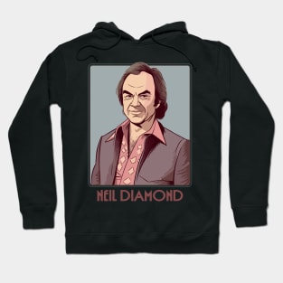 Neil Diamond / Vintage Style Fan Illustration Hoodie